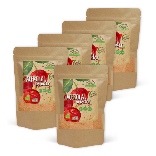 Acerola pulver ØKO 250g x 5 pakker