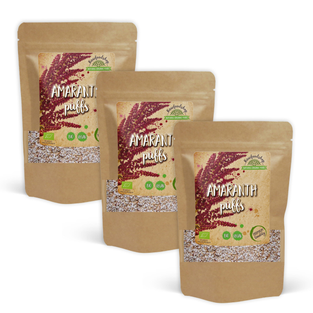 Amaranth Puffet ØKO 200g x 3 pakker