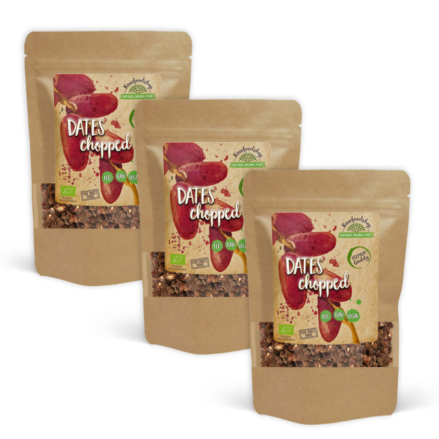 Dadler Hakkede ØKO 1kg x 3 pakker