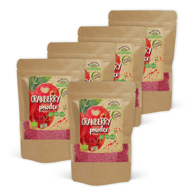 Tranebærpulver ØKO 250g x 5 pakker
