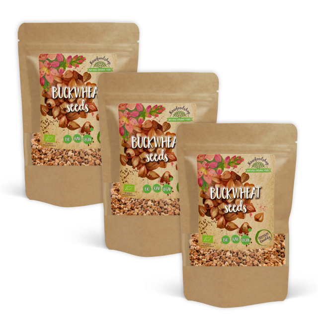 Bokhvete ØKO 1kg x 3 pakker