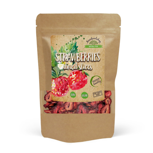 Jordbær Skiver 100g