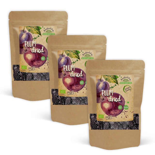 Plommer ØKO 500g x 3 pakker