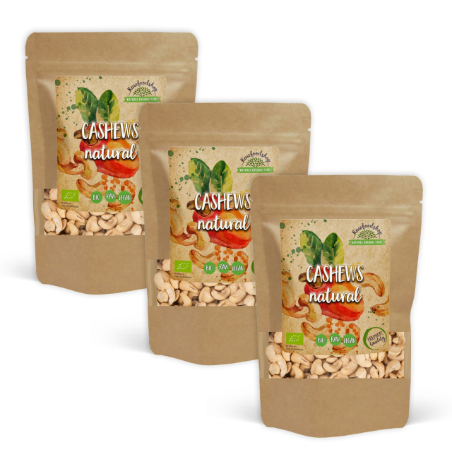 Cashewnøtter Premium RAW ØKO 1kg x 3 pakker