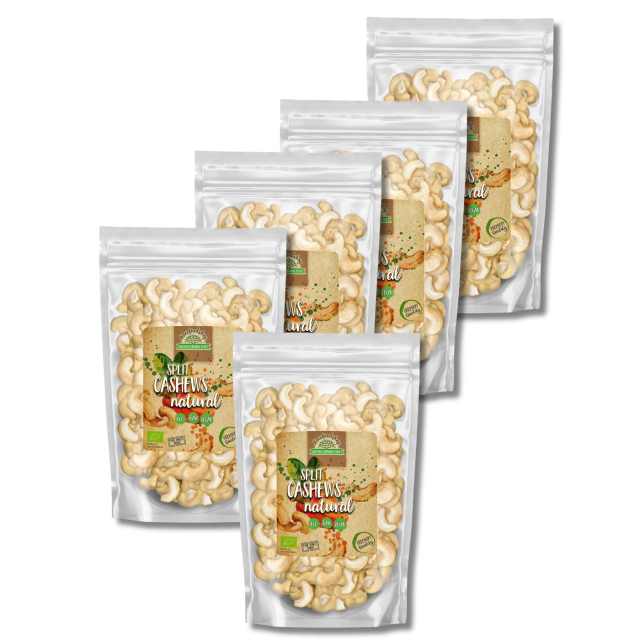 Cashewnøtter Premium RAW ØKO 1kg x 5 pakker