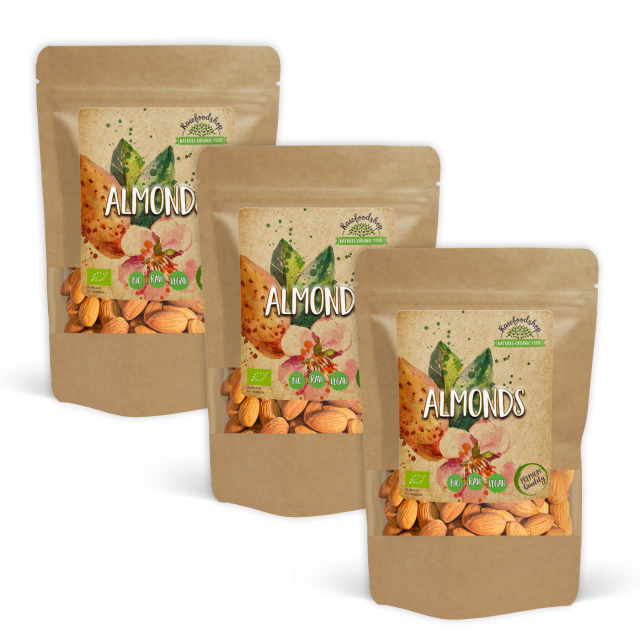 Mandler Premium RAW ØKO 1kg x 3 pakket
