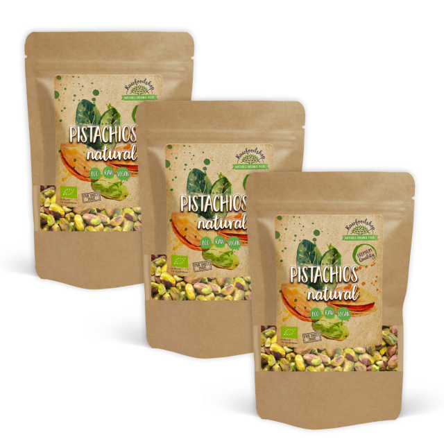 Pistasjnøtter Premium RAW ØKO 200g x 3 pakker