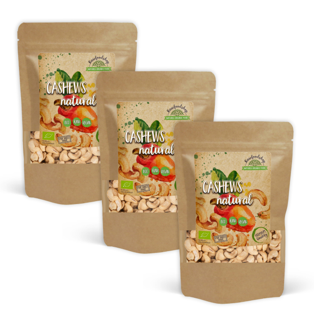 Cashewnøtter Premium RAW ØKO 500g x 3 pakker