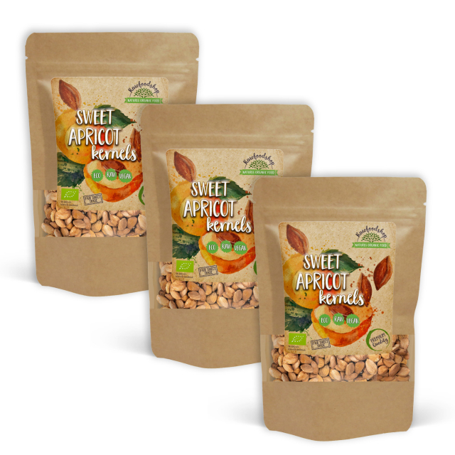 Aprikoskjerner Søte ØKO 500g x 3 pakker