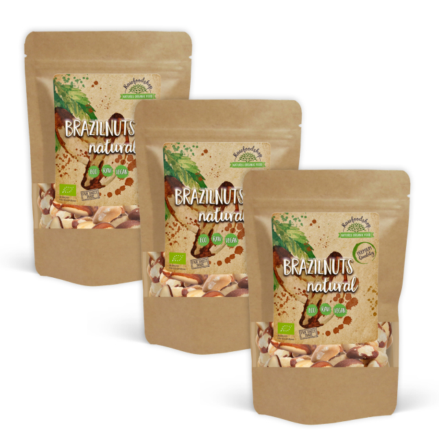 Paranøtter Premium RAW ØKO 1kg x 3 pakker