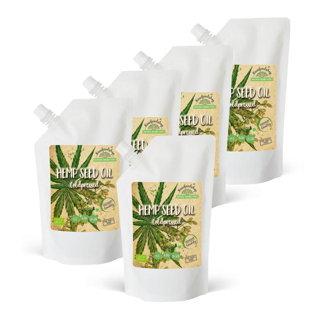 Hampolje ØKO 500 ml x 5 pakker