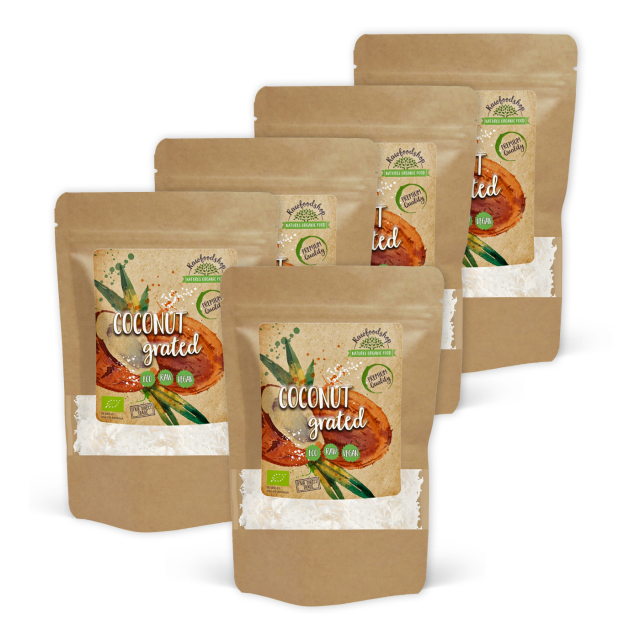 Kokos Revet Premium RAW ØKO 500g x 5 pakker