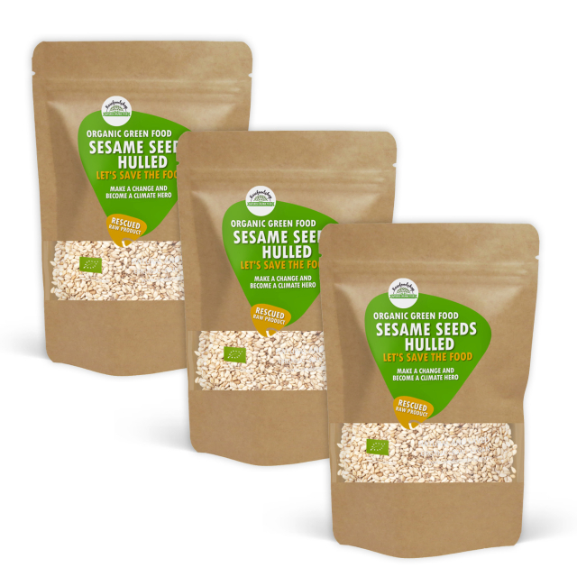 Sesamfrø skrelt ØKO 1kg x 3 pakker