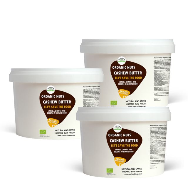 Cashewnøttsmør RAW ØKO 500g x 3 pakker