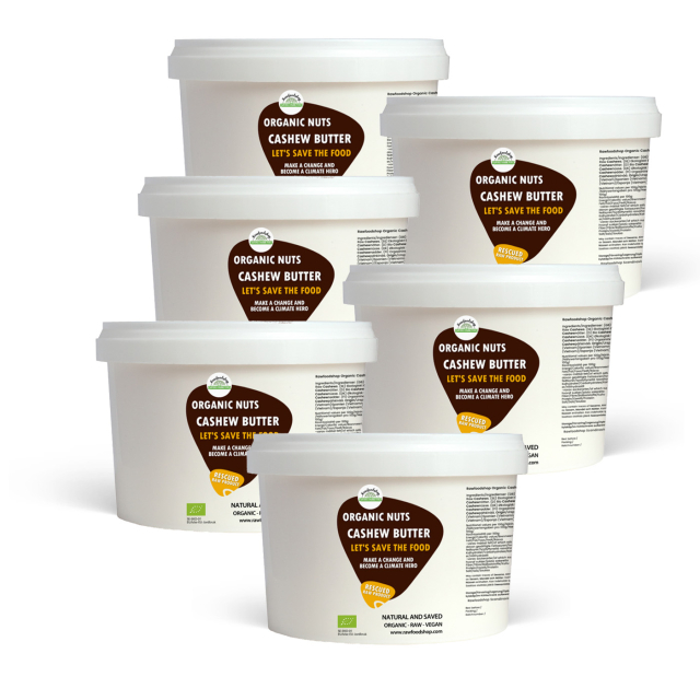 Cashewnøttsmør RAW ØKO 500g x 6 pakker