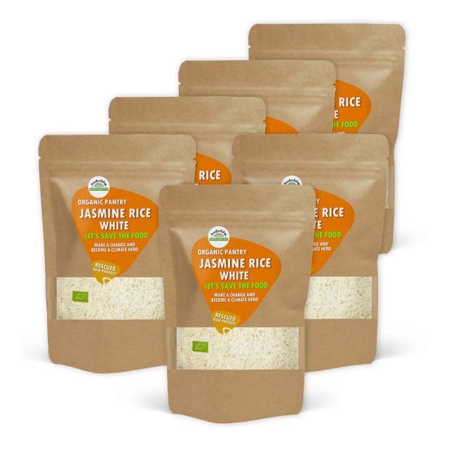 Jasminris Hvitt ØKO 1kg x 6 pakker