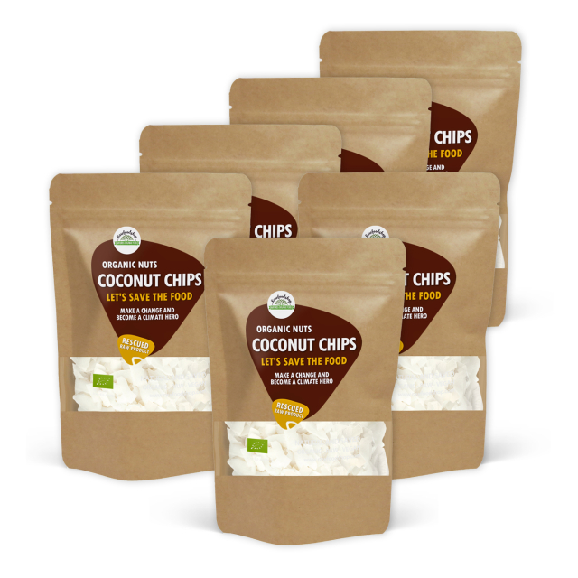 Kokoschips RAW ØKO 500g x 6 pakker