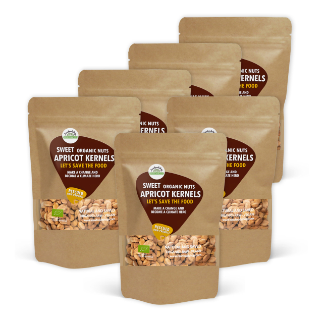 Aprikoskjerner Søte ØKO 1kg x 6 pakker