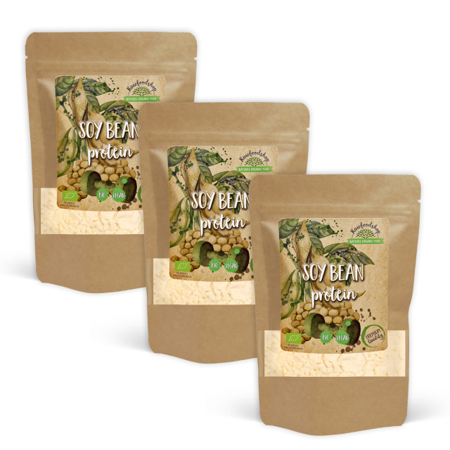 Soyaprotein 90% ØKO 500g x 3 pakker