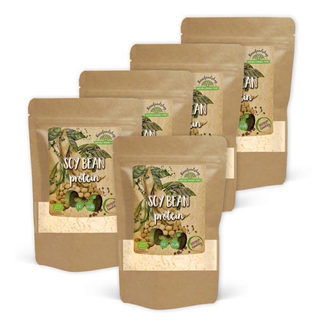 Soyaprotein 90% ØKO 500g x 5 pakker