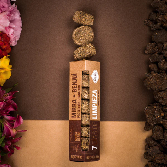 Røkelsespucker Limpieza Myrra & Benzoin 7stk