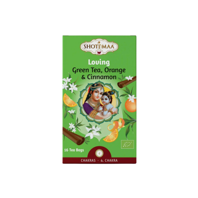 Grønn te, Appelsin & Kanel Urtete ØKO 16 x 2g