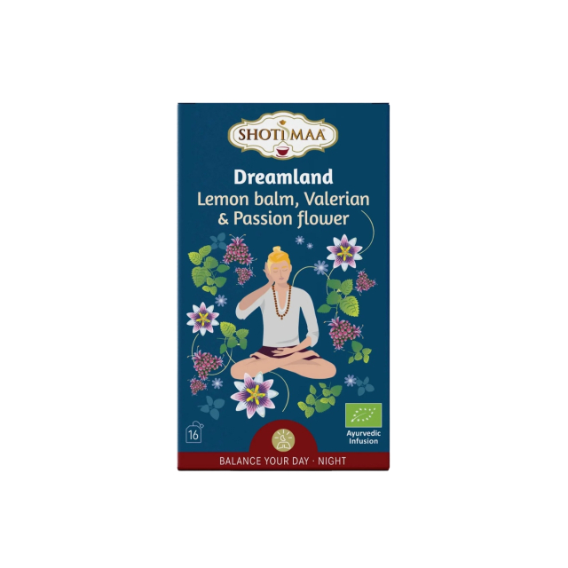 Sitronmelisse, Valerianarot & Pasjonsblomst Urtete ØKO 16 x 2g