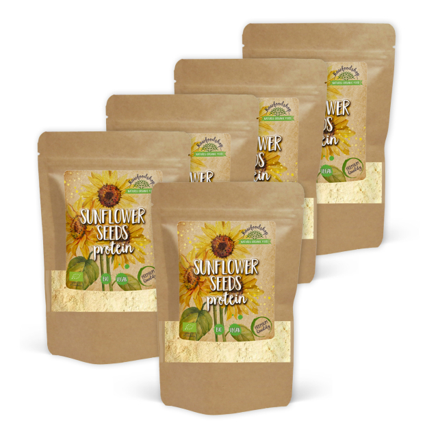 Solrosfrø Protein ØKO 500g x 5 pakker