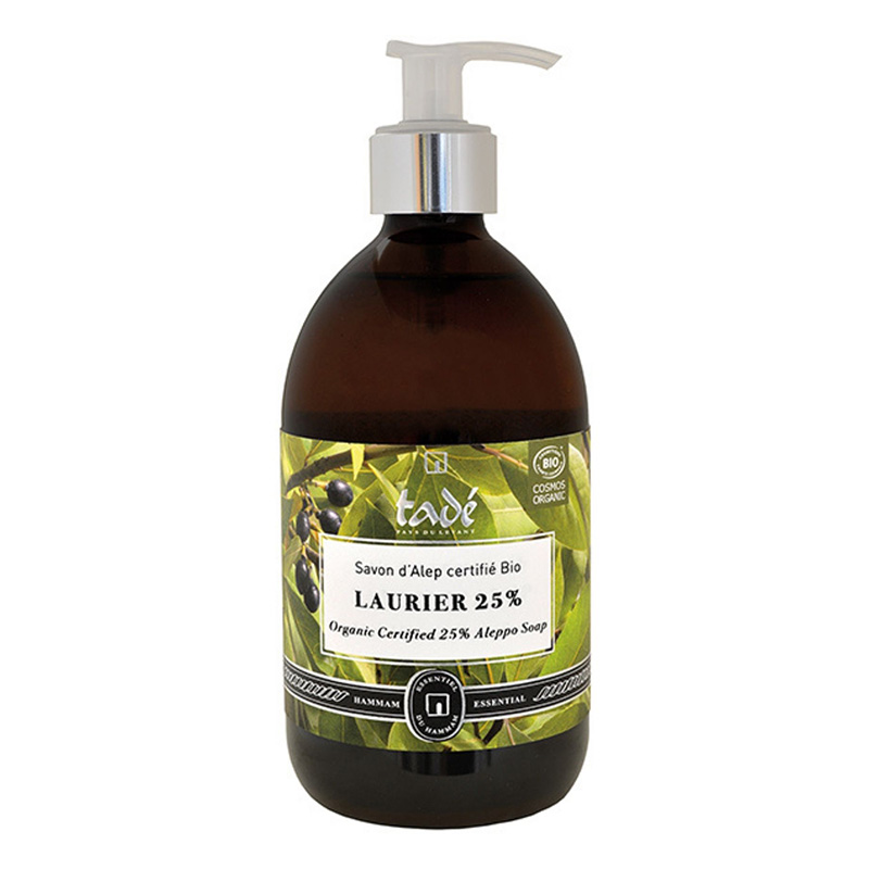 Aleppotvål 25% Lagerbärsolja ØKO 500ml