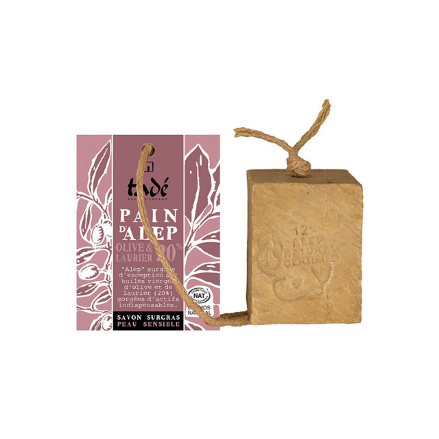 Aleppo såpe med snor 20% Laurbærolje Cosmos Natural 190g