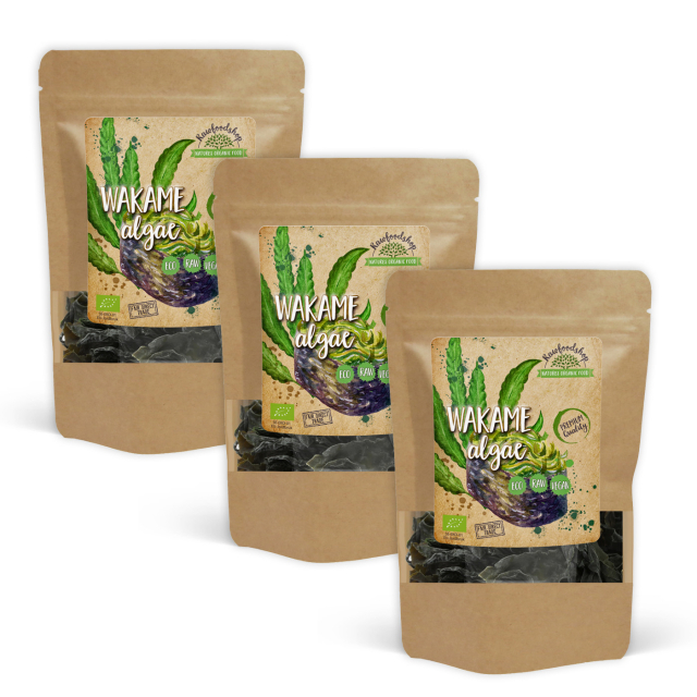 Wakame Alger ØKO 125g x 3 pakettia