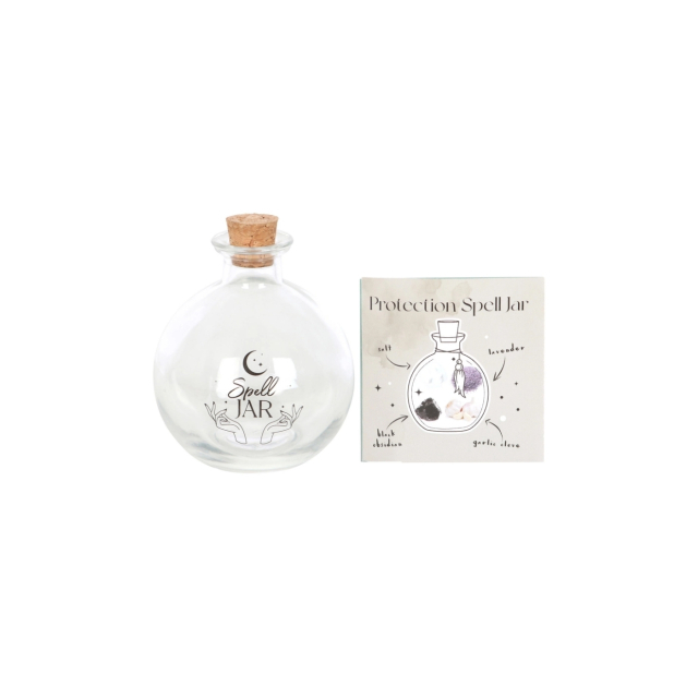 Glass Magic Spell Jar med Oppskriftshefte